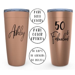 Happy birthday party cups Personalise 70th dad mom golden birthday travel mug 70 and fabulous birthday tumbler 70th birthday gift present