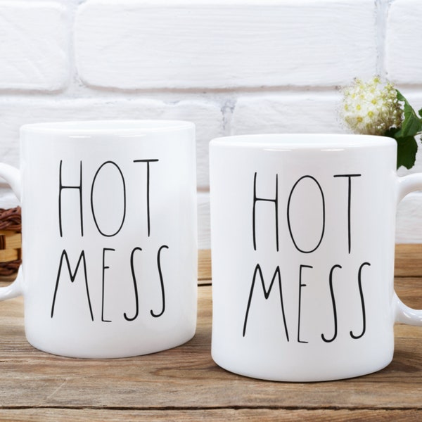 Rae dunn hot mess, Coffee mugs gifts for her, Inspirational quotes coffee cup, Good vibes ceramic mug, Positive quotes gift for him, Get wel