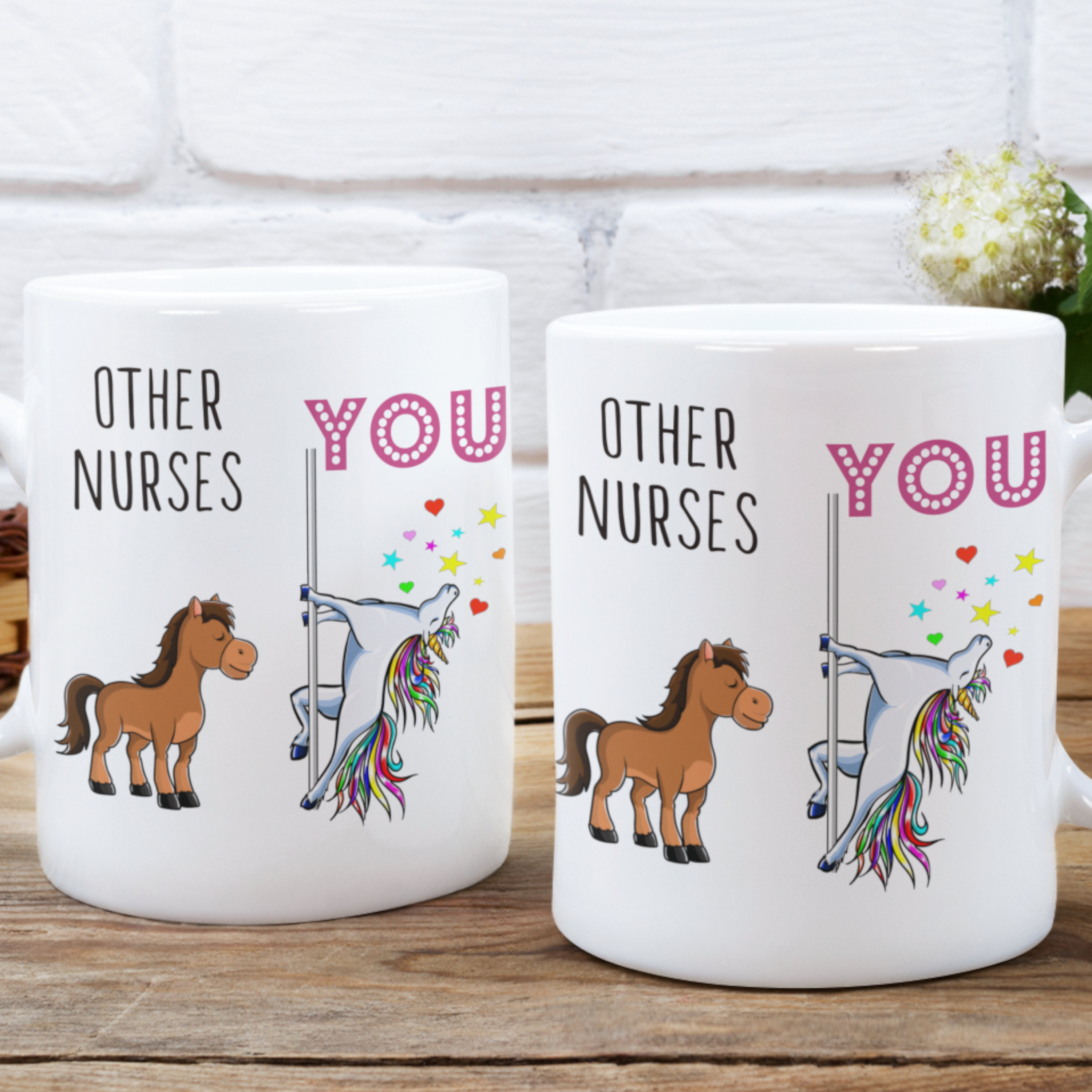 Dancing Unciorn Nurse Coffee Mug, Thank You Custom Nurse Gift, Funny Quotes  Unicorn Coffee Cup, Rainbow Unicorn Custom Nurse Mug, Nurse Mom - Etsy