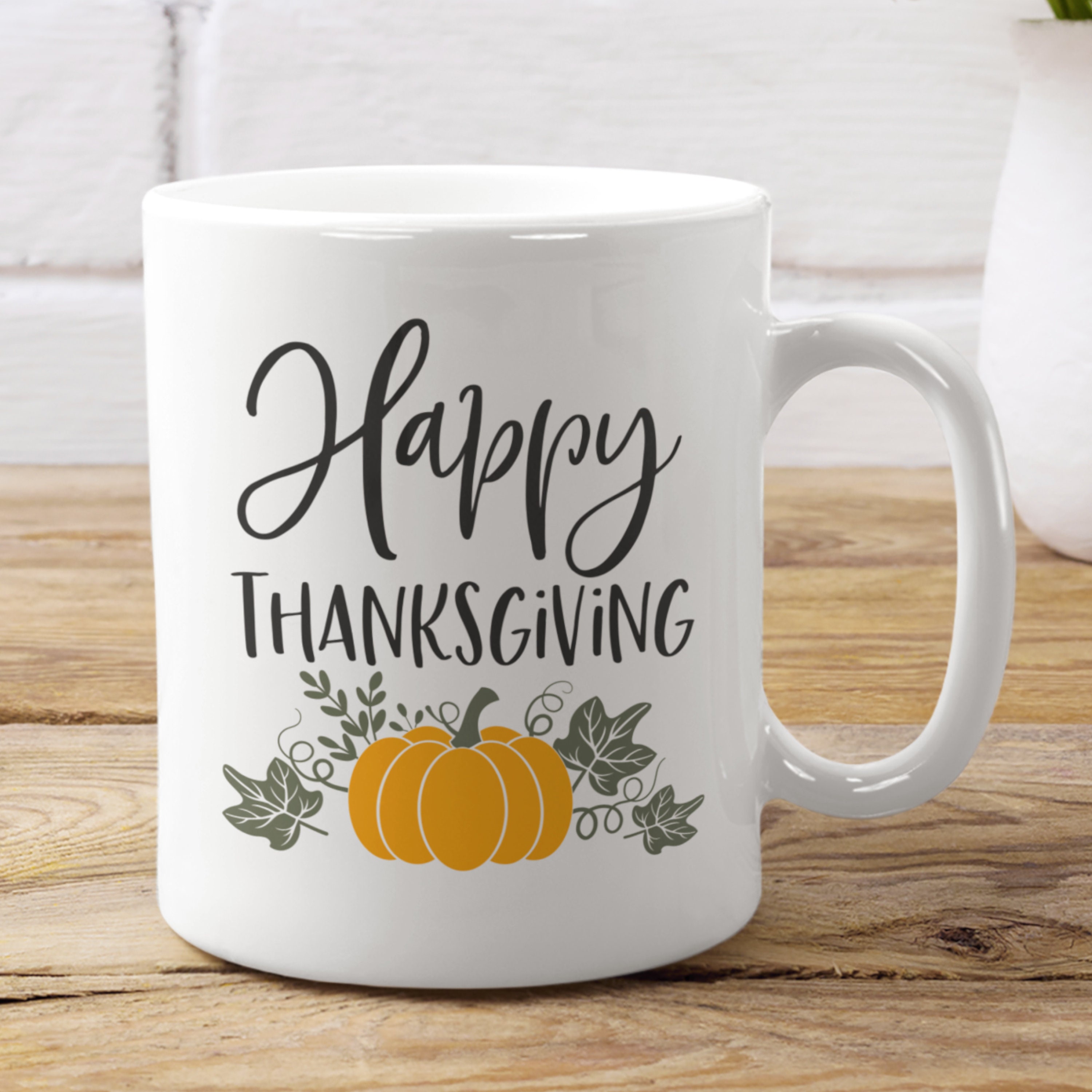 Happy thanksgiving fall coffee mug Pumpkin spice christan Etsy