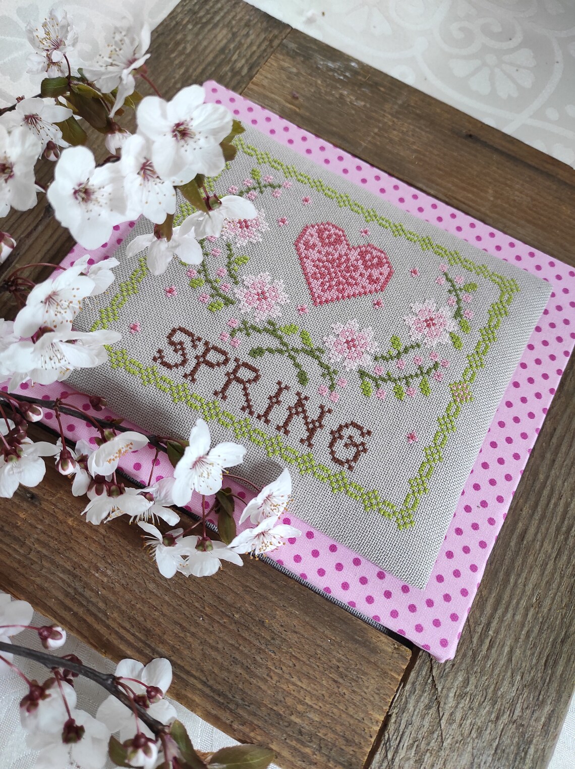 Welcome Spring Cross Stitch Pattern – 3 PDF Spring Designs ...