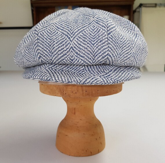 Floppy Bluey Grey Hat With Buttoned Top 