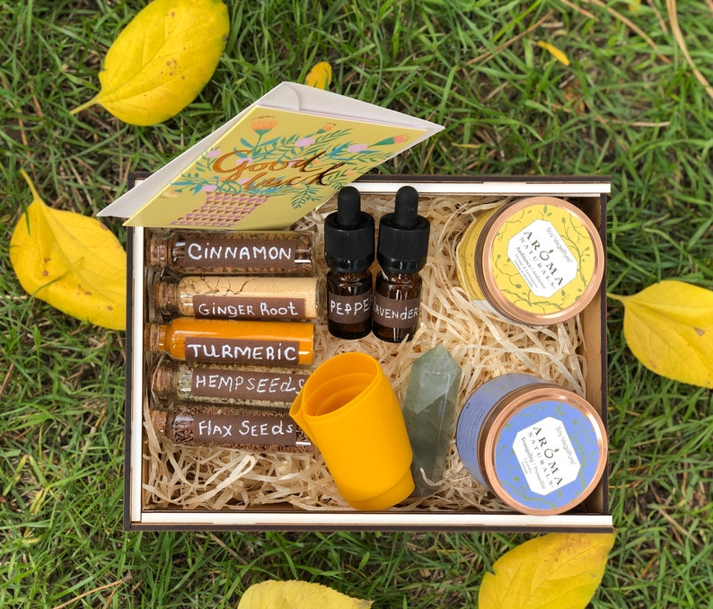 Yoga lover gift Wellness basket Girlfriend gift box Soy Etsy