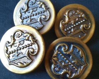 3.5cm. 1 repousse button,antique picture button,trailing rose design with black and white color backing