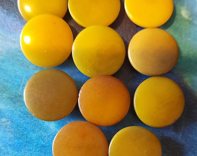 Buttons 11 Natural Butternut Ivory C1800s. Shirt or Blouse Buttons. 1 ...