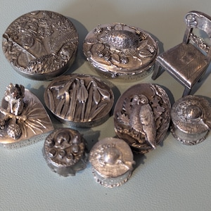 Silver Scenes Box: Welsh Countryside Poem Inscribed Trinket Box