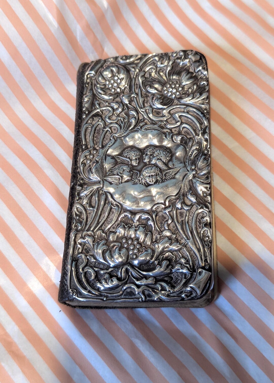 Repousse Book Victorian Nouveau Book of Common Prayer With Hallmarked Silvered ...
