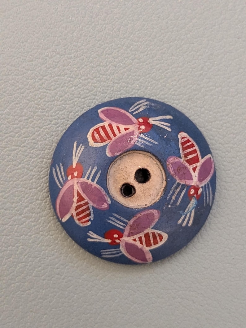Button 1 Vintage Bee Insect. 1 Inch Diameter. - Etsy