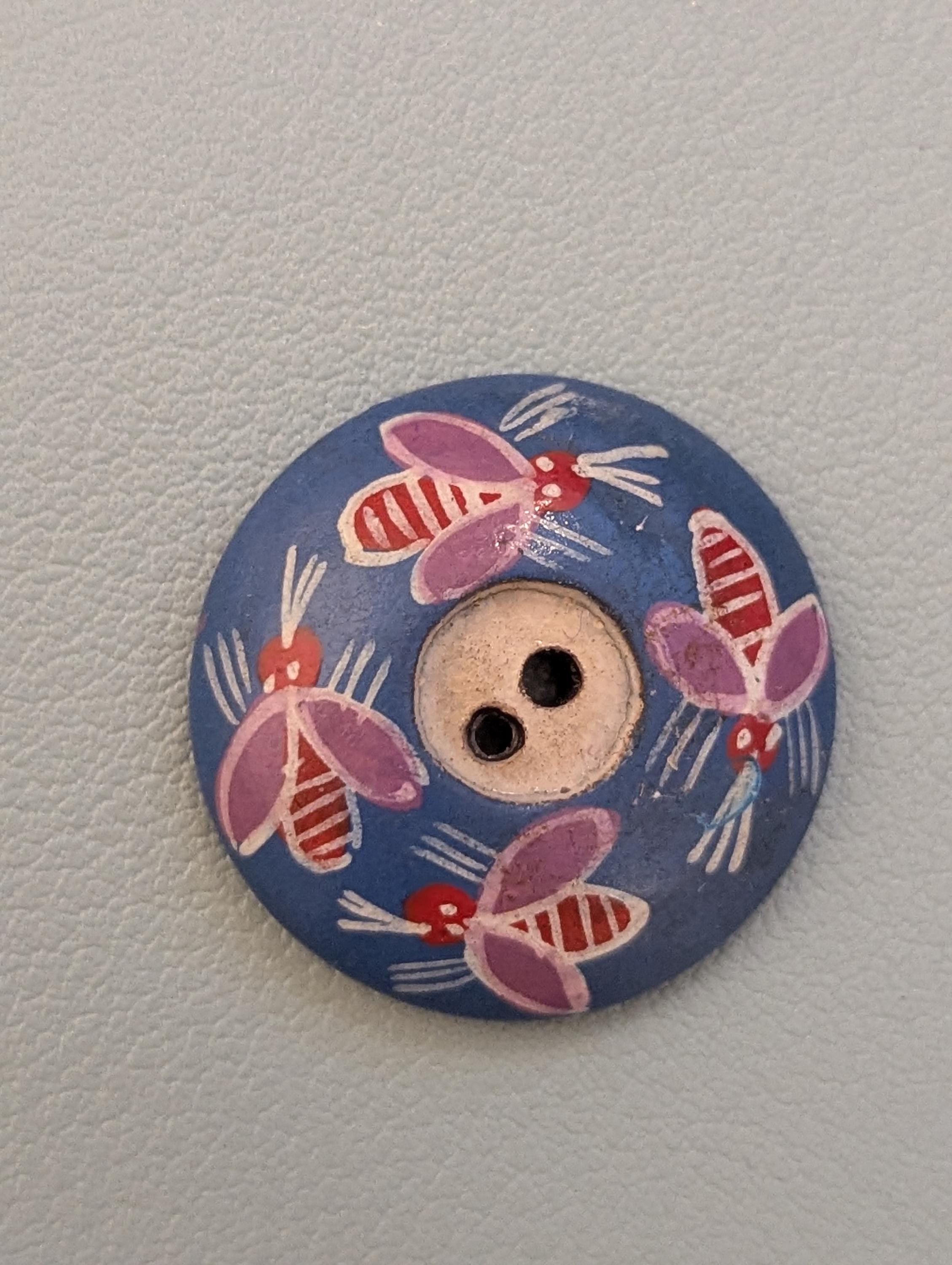 Button 1 Vintage Bee Insect. 1 Inch Diameter. - Etsy