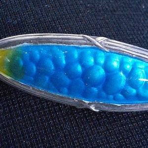 1 antique Charles Horner style guilloche enamel broach.
