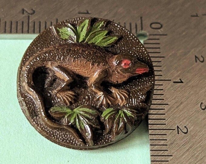 Lizard Real Button Lizard Button. 2.4cm Diameter. - Etsy