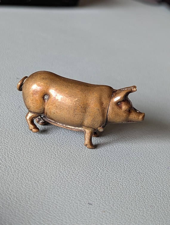 Antique Brass Piglet Vesta Case • Victorian Match Safe. - Etsy