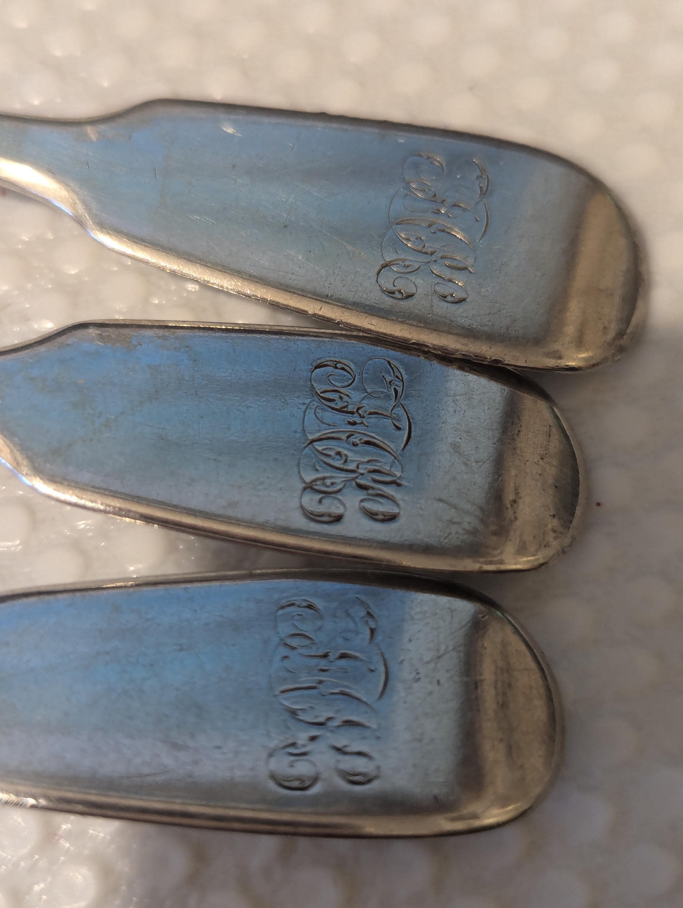 スプーン 純銀製 1846年頃 ビクトリア朝 ホールマーク入り (ティー