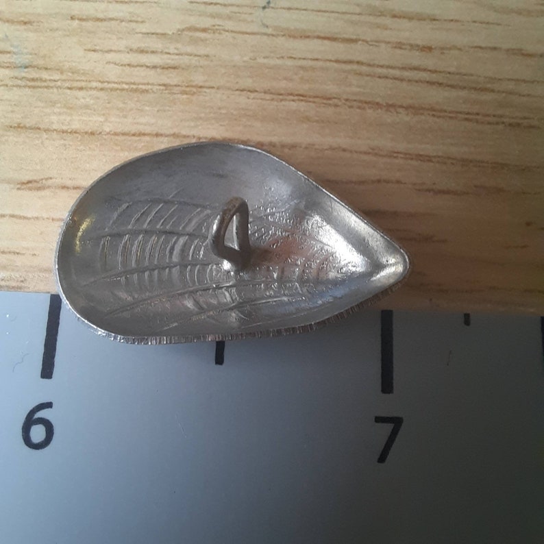 1 1920s Silver Clam Shell Art Deco Button. 1 Inch by 14mm - Etsy UK