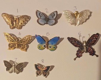 1 Vintage Butterfly brooch.