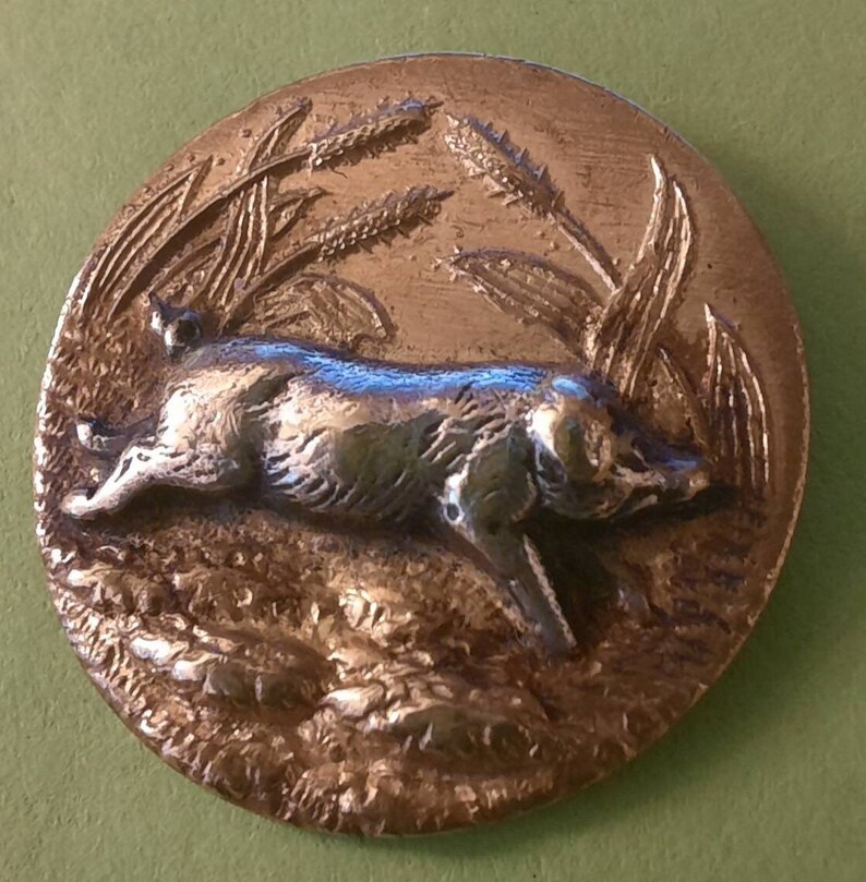 Button Flying Pig in White Metal and Gilt. Art Deco . 2cm Diameter. - Etsy