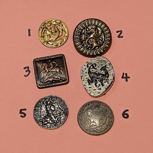 Dragon Buttons for collectors/sewing.