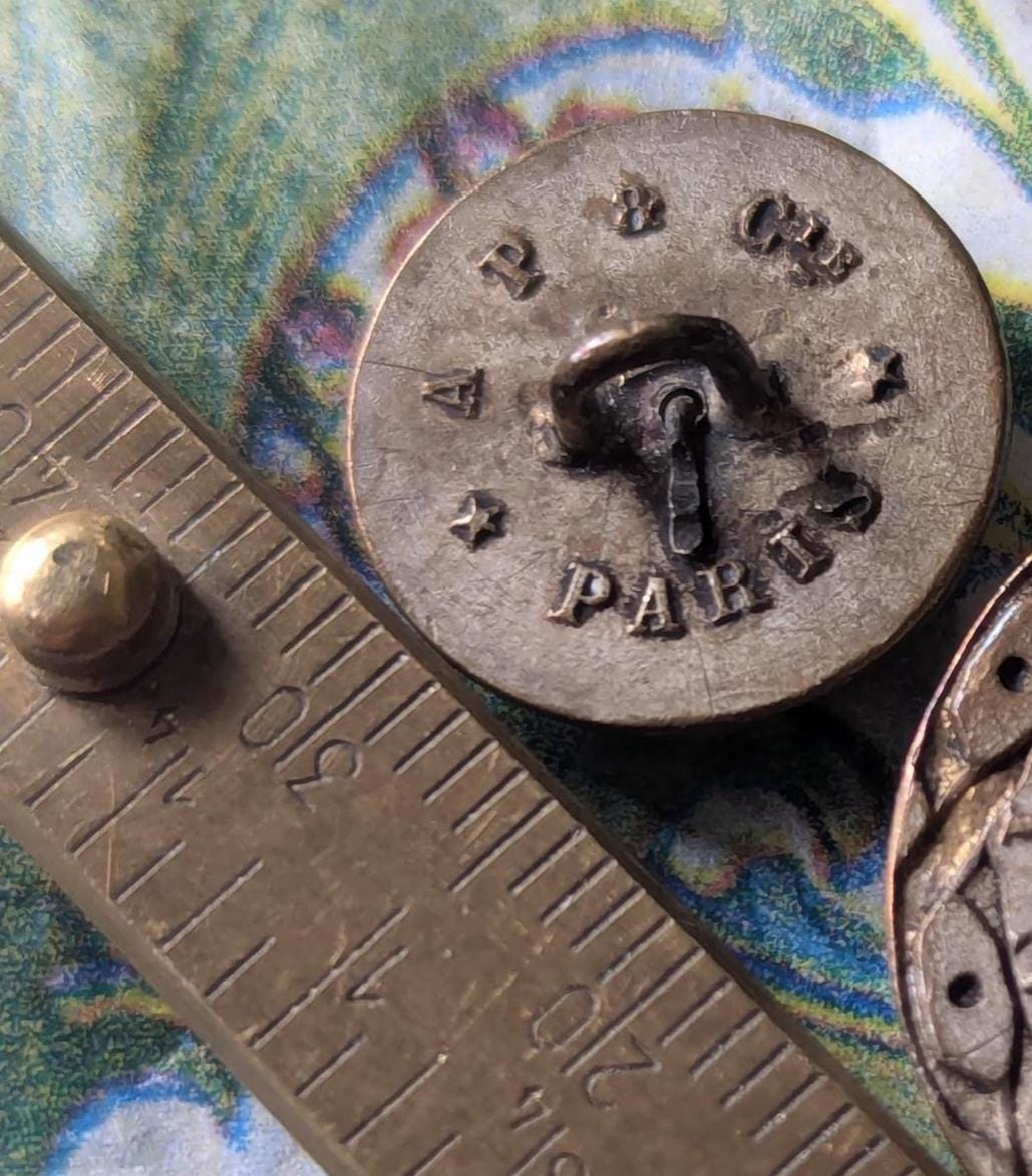 Antique French Cut Steel Button. Paris Back. Escucheón 1.6cm. - Etsy