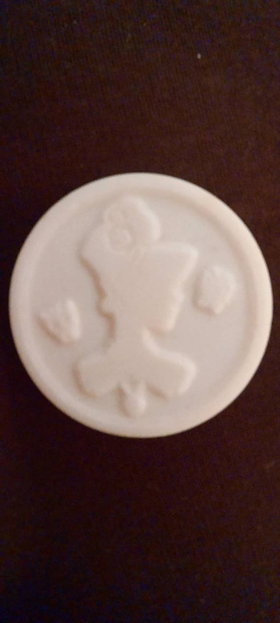 Posh Lady in a bonnet looking left plus 2 butterflies White image on black background 1 Artid signed 1940s button 1 or 25mm Art17 Posh Lady in a bonnet looking left plus 2 butterflies White image on black background 1 Artid signed 1940s button 1 or 25mm Art17
