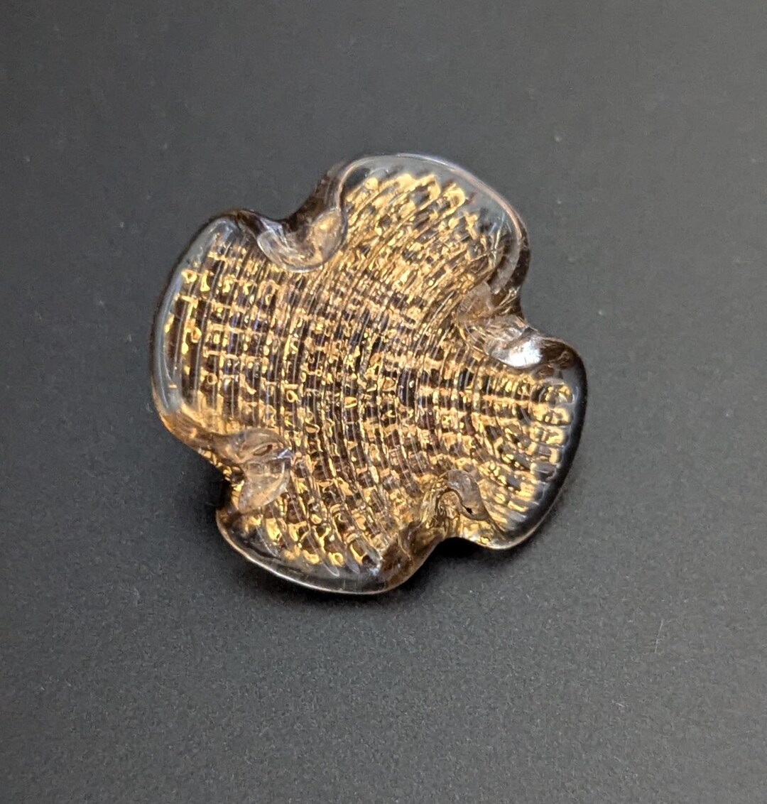 Bimini Button Clover 4 Leaf Design in Golden Mesh . Signed SW2 Brixton ...