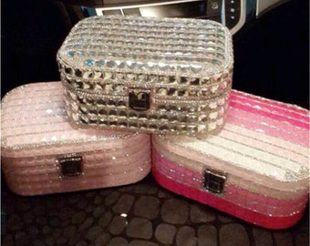 Daisy diamond Encrusted Trinket Box