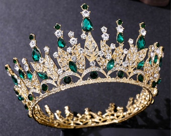 Bridal hair vine Emerald green crown Wedding Boho Headband Silver leaves tiara Wedding Hairpiece Emerald Crystal Silver emerald headpiece