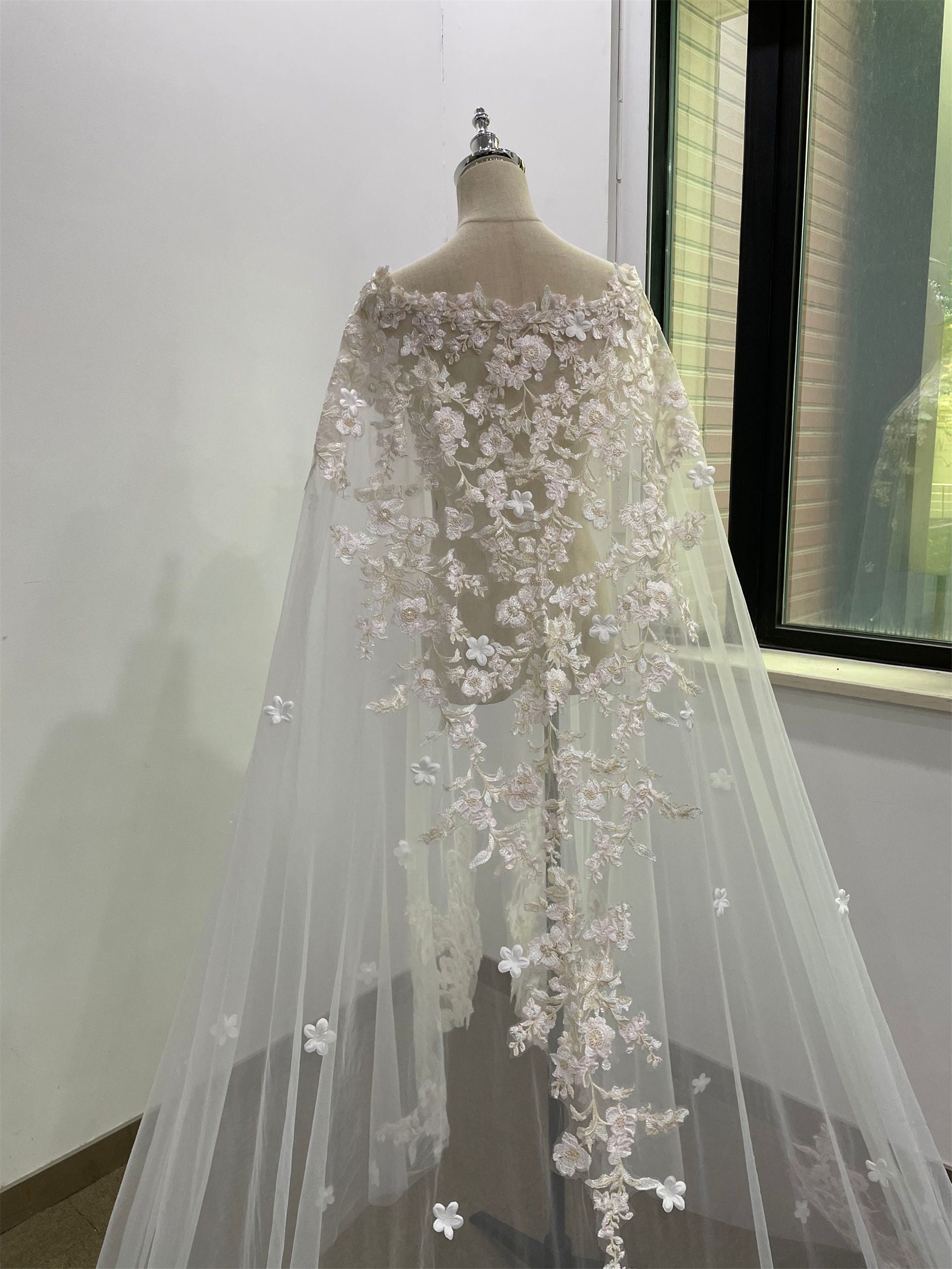 Couture Floor-Length Cape