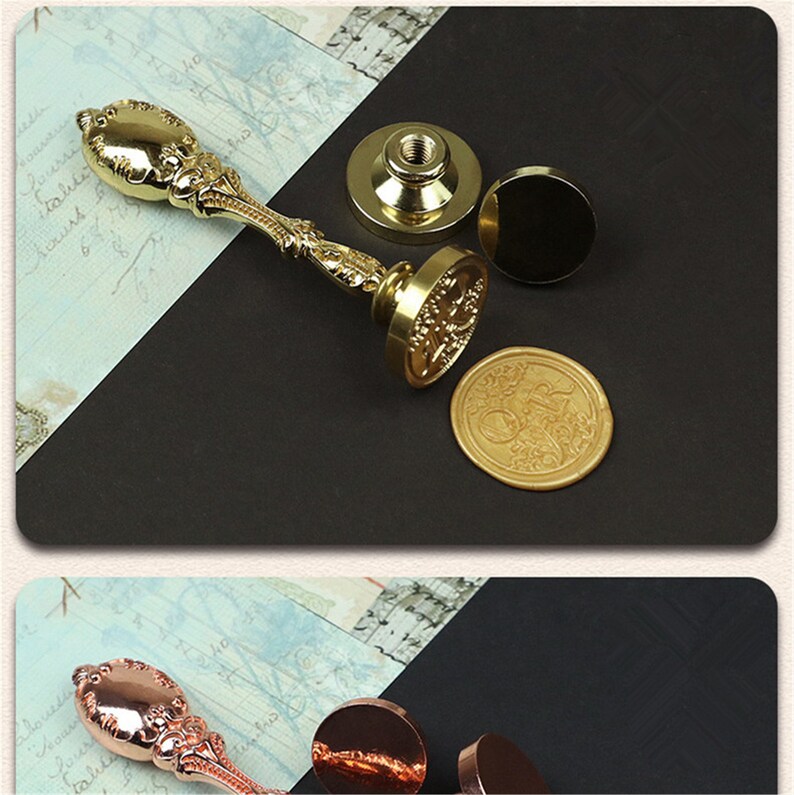Bronze Wax Seal Stamp Custom Wax Seal Stamp With Size Option Etsy