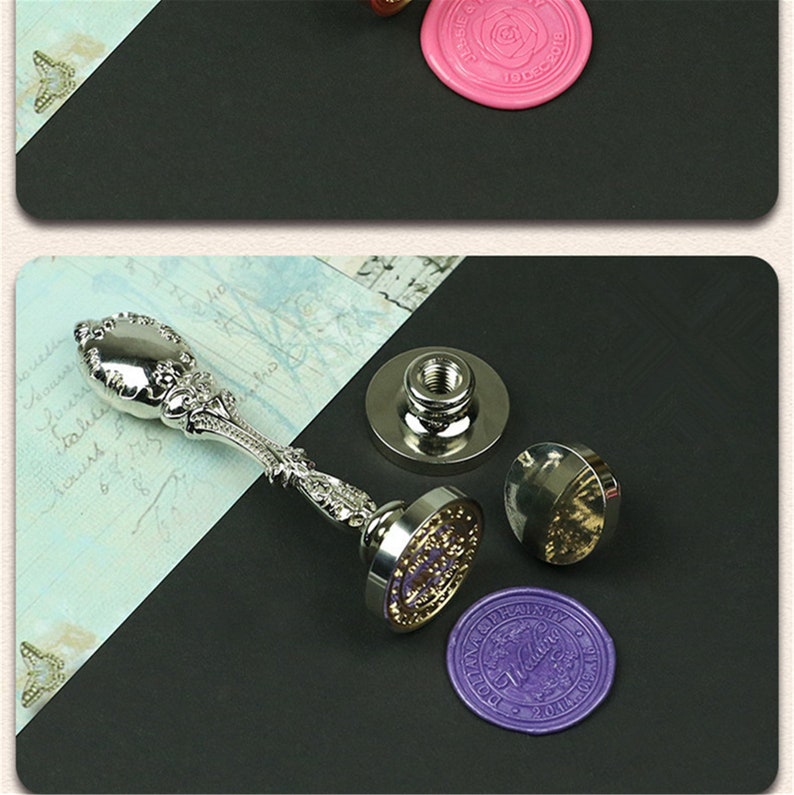 Bronze Wax Seal Stamp Custom Wax Seal Stamp With Size Option Etsy