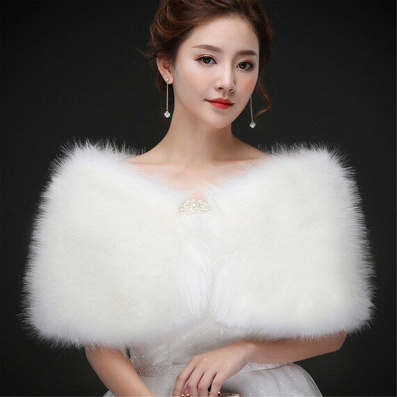 faux fur wrap jacket