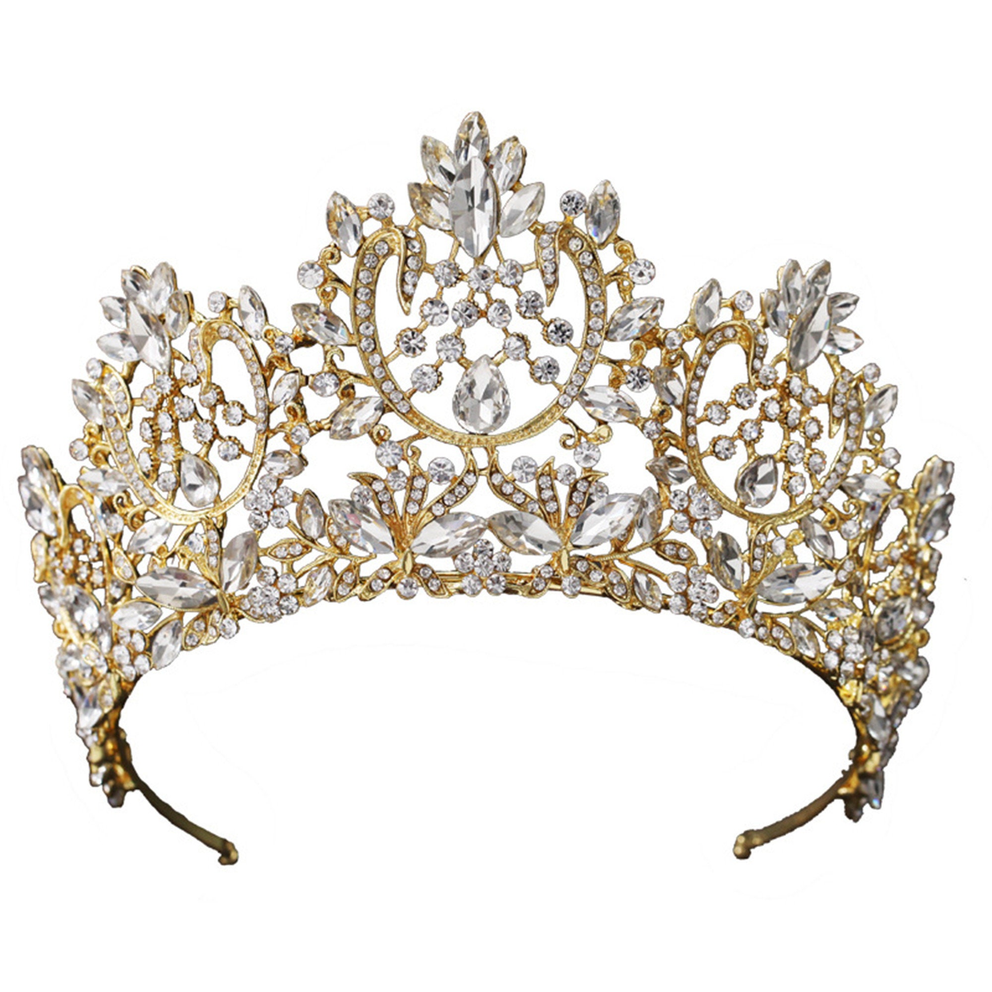 Silver Wedding Crown Silver Bridal Crown Headband Hair | Etsy