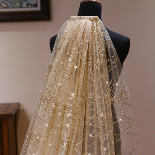 Ivory Sparkling Long Wedding Veil Ivory Bridal Veil Glitter - Etsy