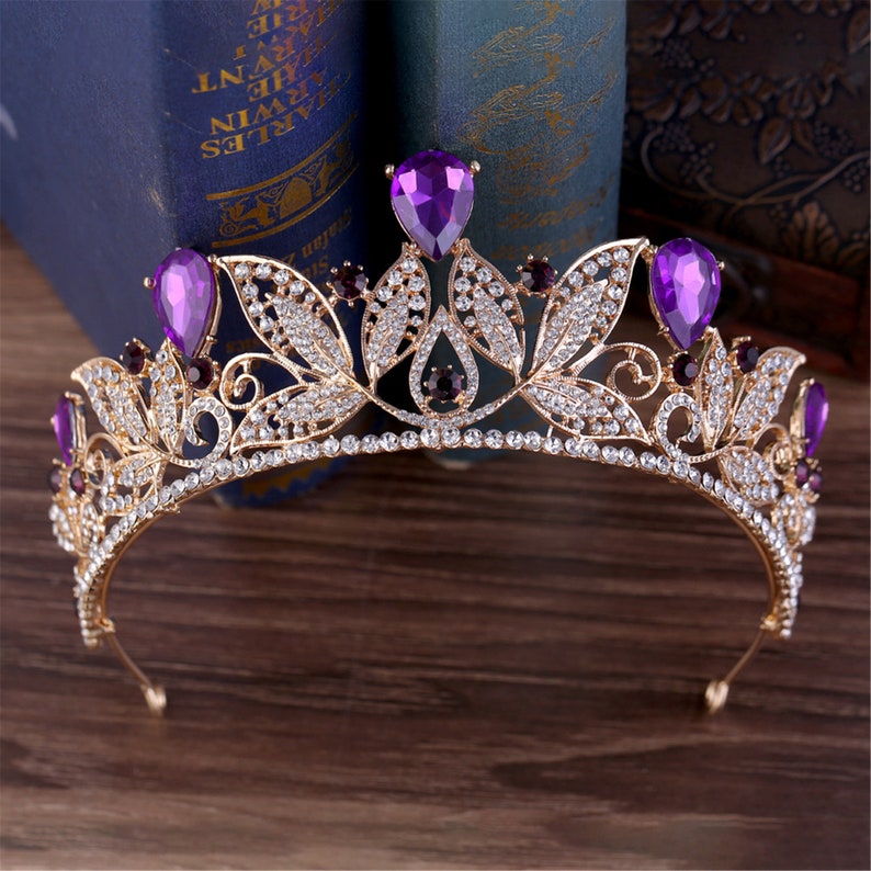 Baroque Wedding Crown Stunning Gold Bridal Crown Vintage - Etsy