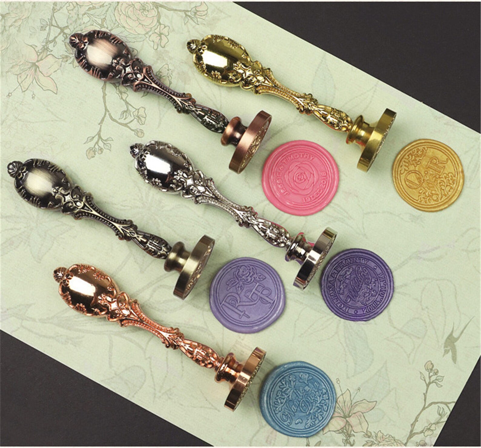 Bronze Wax Seal Stamp Custom Wax Seal Stamp With Size Option Etsy