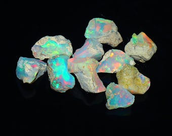 Wonderful AAA Dry Opal Rough Lot, Opal Raw Gem, Natural Opal, Fire Opal, Opal Chips, Welo Opal Rough, Ethiopia Opal Raw Stone, Opal Crystal