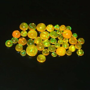3mm, 4mm, 5mm, 6mm Natural Opal Cabochon, Golden Opal Gems, Welo Opal, Ethiopian Opal, Loose Opal, Fire Opal, Small Size Opal For Jewelry.