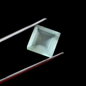 AAA Quality Natural Aquamarine Gemstone, Square Cut Aquamarine, Faceted Aquamarine Cut, Loose Aquamarine Gem For Jewelry Making 8x8x4mm