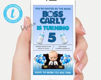 Instant Download Boss Baby Inspired Fill In The Blank By