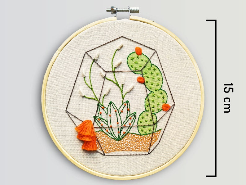 Download cactus embroidery hand embroidery PDF cactus image 2