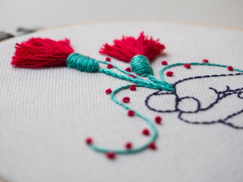 Diagrama bordado a mano PDF, Bordado DIY, Patrón descarga español