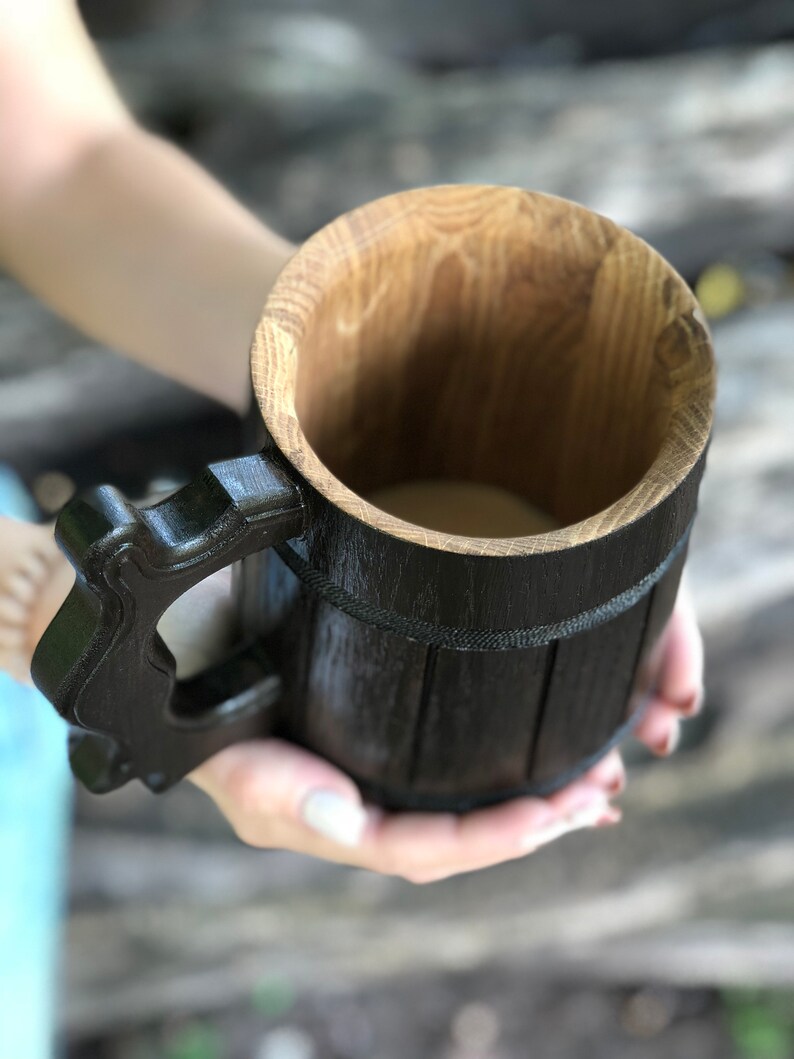 Dunkle Bierbecher Becher für Bier Peresonalized Becher Holz Etsy