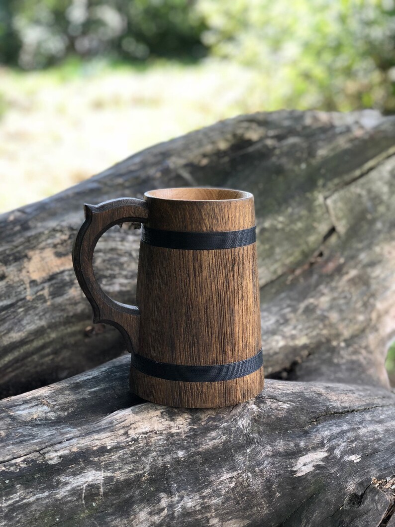 Set of 10 Wooden Beer Mug Wood Mug Personalized Groomsman Mug Etsy