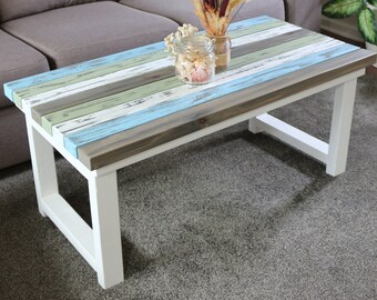 Beach Coffee Table Etsy