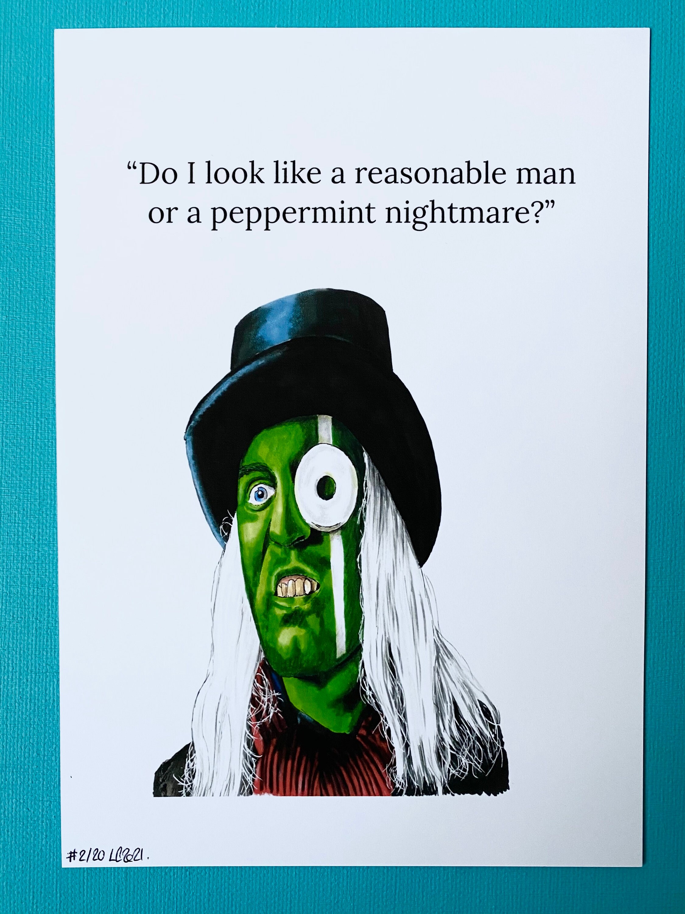 The Hitcher the Mighty Boosh Limited Art Print. Etsy UK