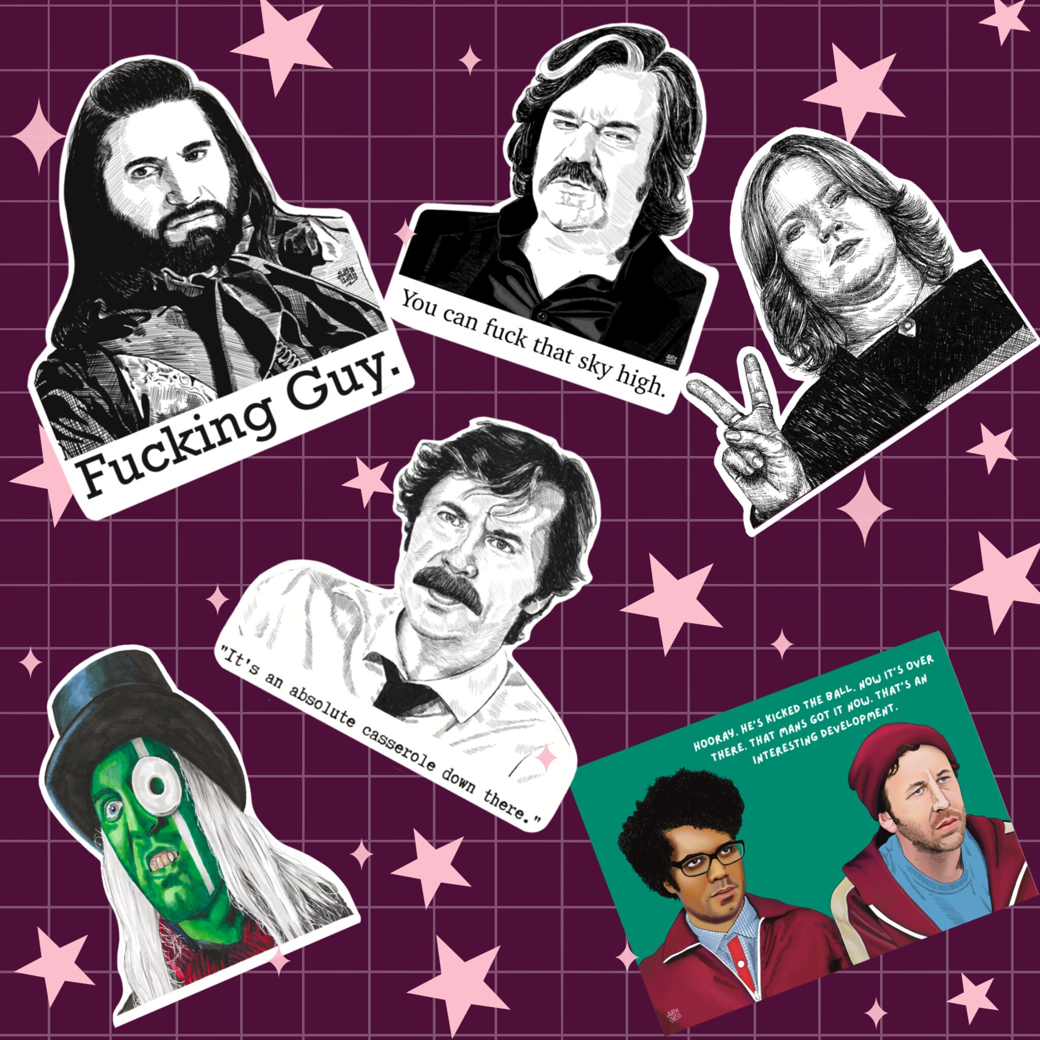 The Hitcher Mighty Boosh Vinyl Sticker Laptop Sticker Etsy