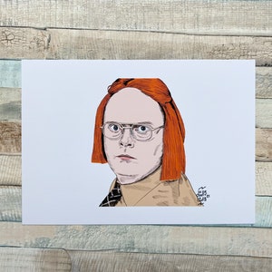 Dwight Schrute, as Meredith, The Office limited art prints. image 5