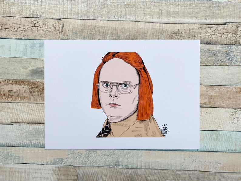 Dwight Schrute, as Meredith, The Office limited art prints. image 5