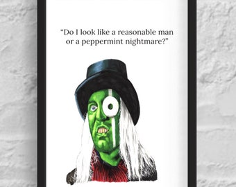 The Hitcher, The Mighty Boosh,  Limited Art Print.