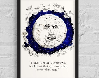 The Moon, The Mighty Boosh, Limited Art Print.