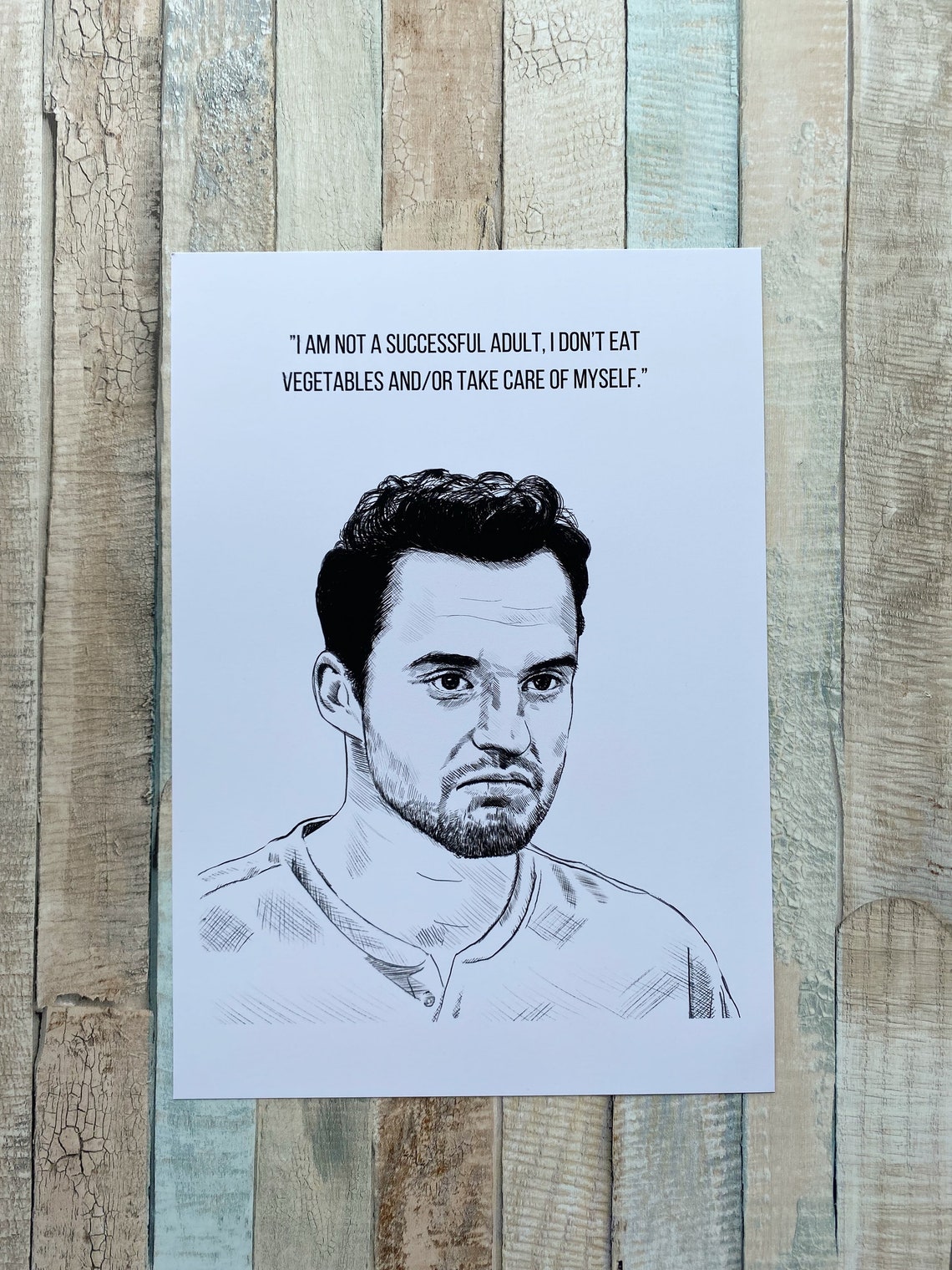 Nick Miller New Girl Limitierte Kunstdrucke Etsy